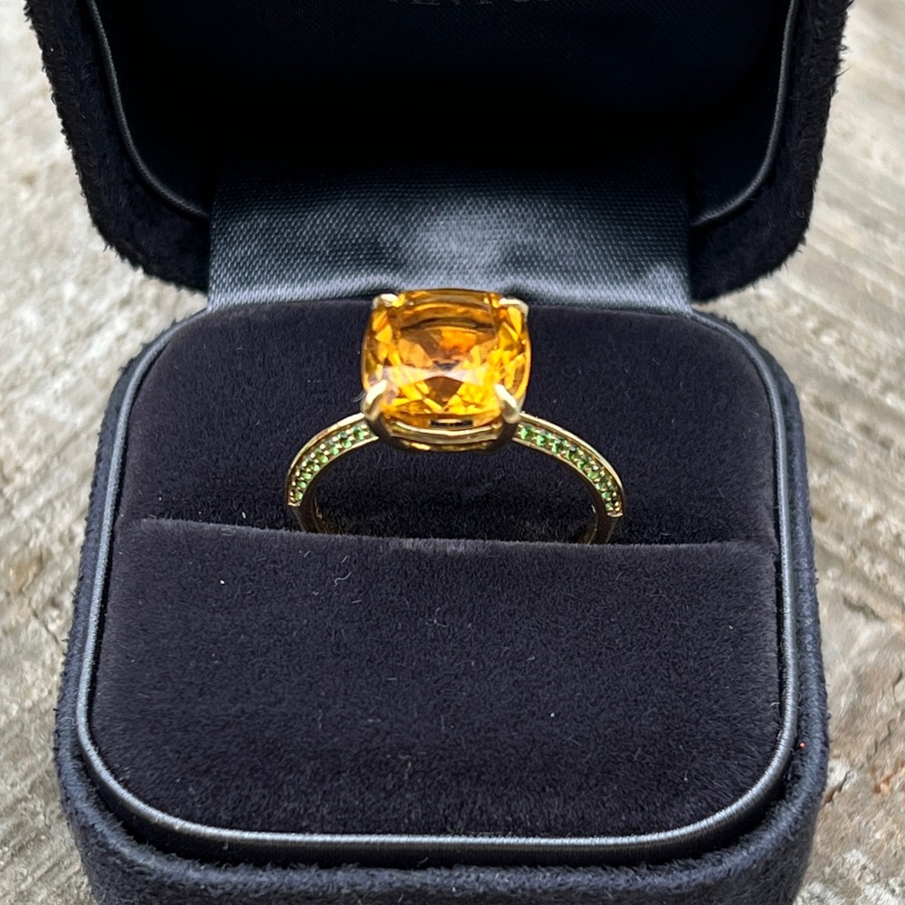 Citrine and Tsavorite!